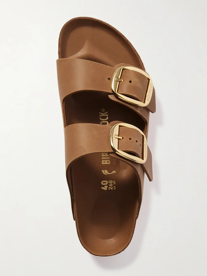 Birkenstock - Arizona Oiled Leather Sandals - Brown - Image 5