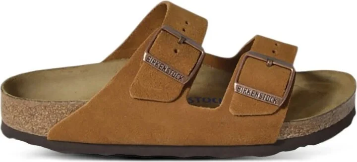 Birkenstock Arizona Sfb Mink, Suede Leather Shoes
