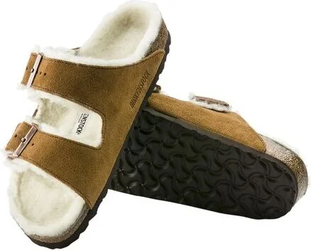Birkenstock Arizona Shearling Lined Narrow Sandal - Women's - Image 3