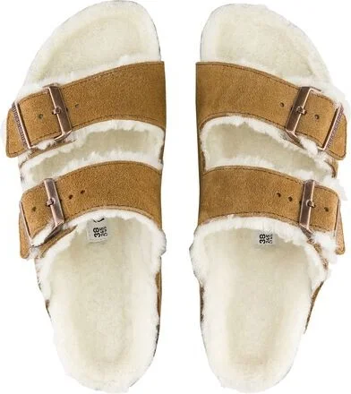 Birkenstock Arizona Shearling Lined Narrow Sandal - Women's - Image 6