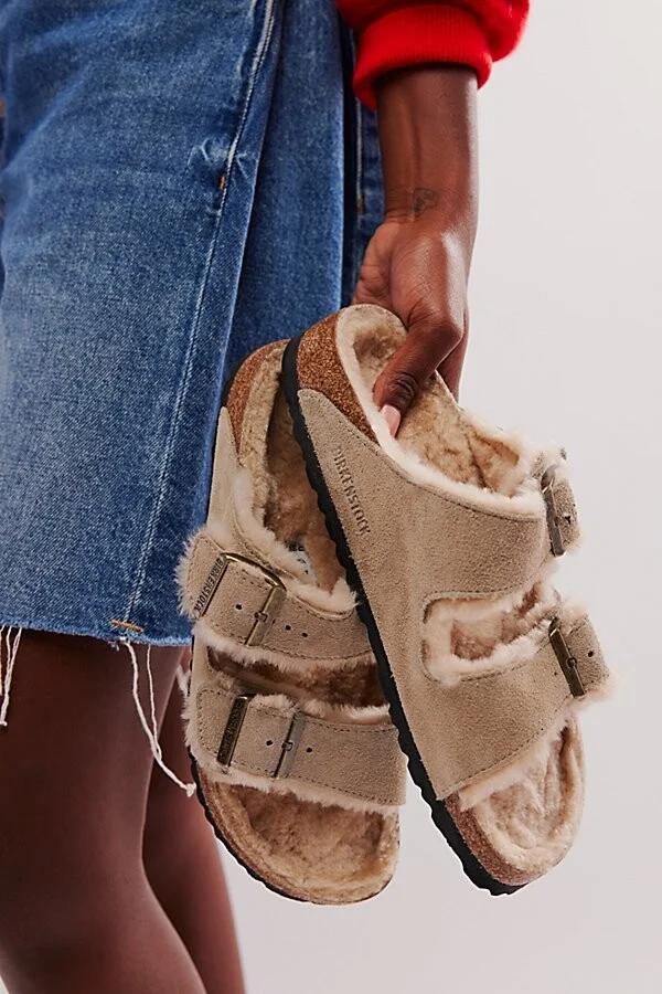 Birkenstock Arizona Shearling Sandals - Image 3
