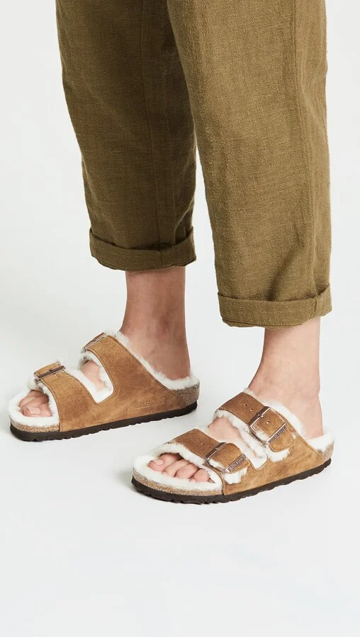Birkenstock Arizona Shearling Sandals - Image 3