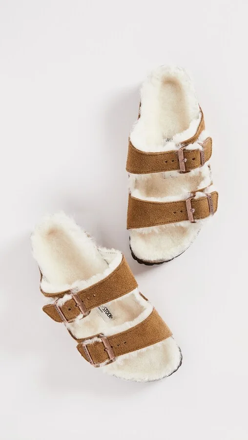 Birkenstock Arizona Shearling Sandals - Image 5