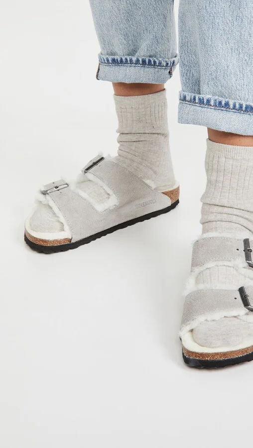 Birkenstock Arizona Shearling Sandals - Image 3