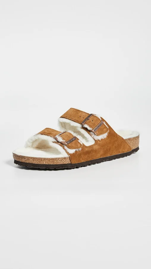 Birkenstock Arizona Shearling Sandals - Image 4