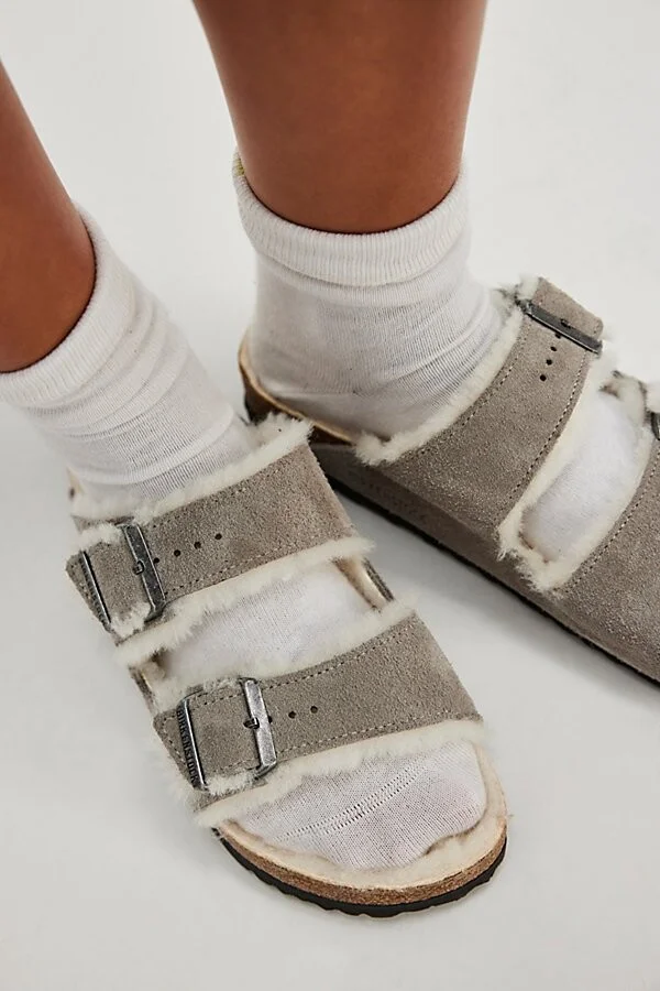 Birkenstock Arizona Shearling Sandals - Image 2