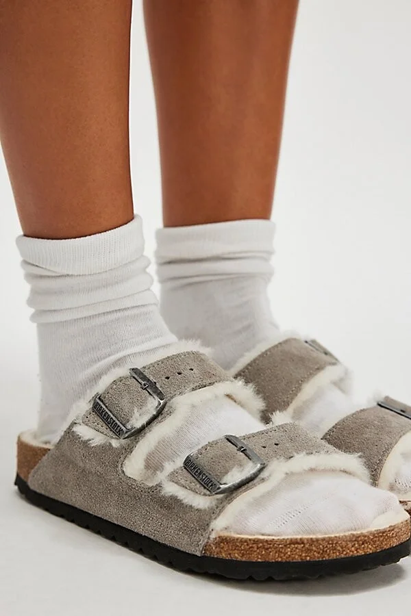 Birkenstock Arizona Shearling Sandals - Image 3
