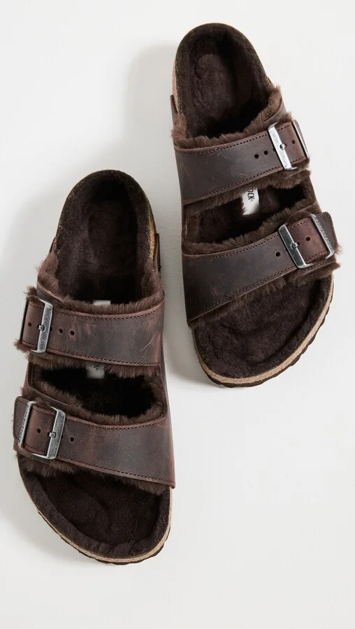 Birkenstock Arizona Shearling Sandals - Image 5