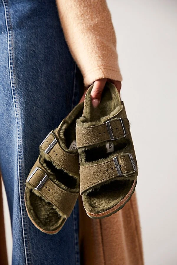 Birkenstock Arizona Shearling Sandals - Image 3