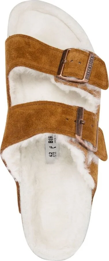 Birkenstock Arizona Shearling Suede Sandals - Image 2