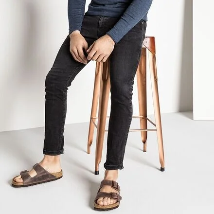 Birkenstock Arizona Soft Footbed Leather Sandal - Men's - Image 9