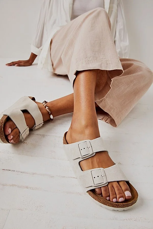 Antique White Suede