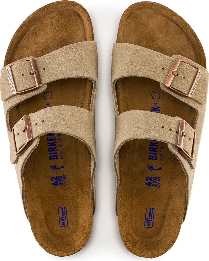 BIRKENSTOCK Arizona Soft Footbed Womens Taupe Sandals - Image 2