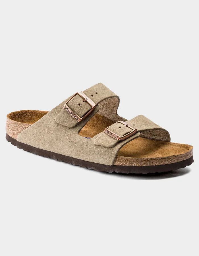 BIRKENSTOCK Arizona Soft Footbed Womens Taupe Sandals