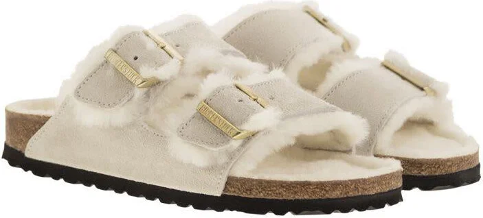 Birkenstock Arizona - Suede Lamb Fur Slipper - Image 4