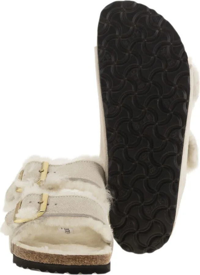 Birkenstock Arizona - Suede Lamb Fur Slipper - Image 5