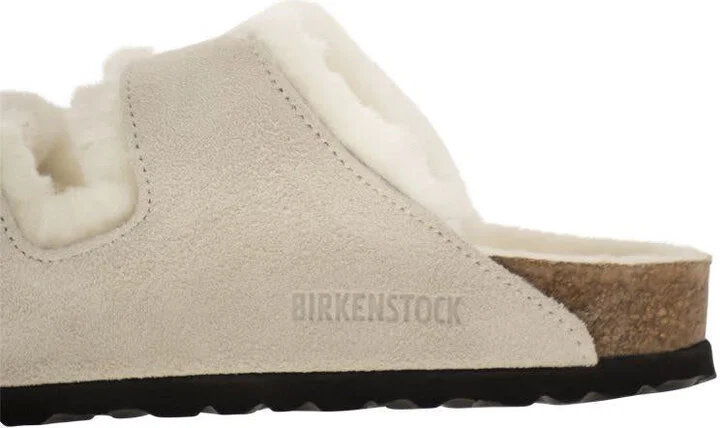 Birkenstock Arizona - Suede Lamb Fur Slipper - Image 7
