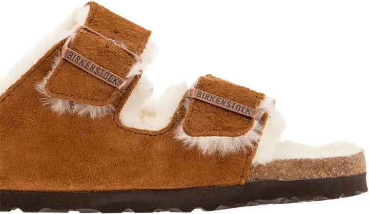 Birkenstock Arizona - Suede Lamb Fur Slipper - Image 6