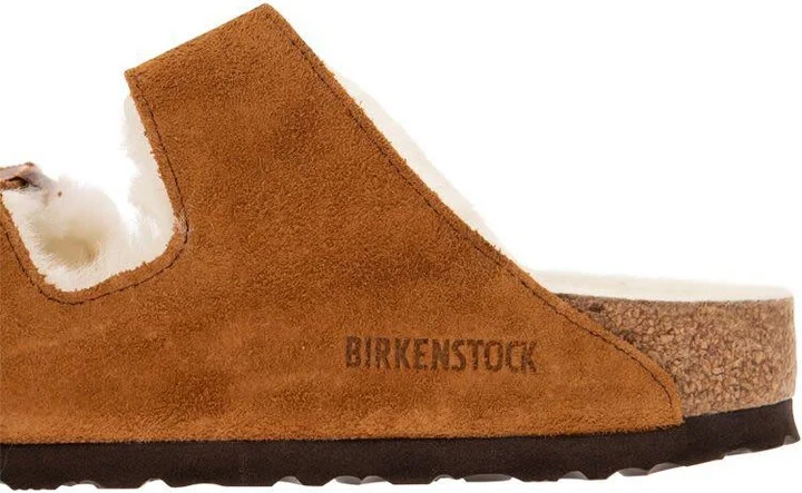 Birkenstock Arizona - Suede Lamb Fur Slipper - Image 7