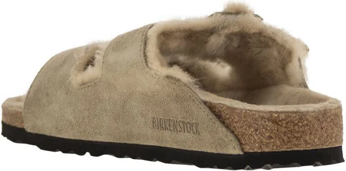 Birkenstock Arizona - Suede Lamb Fur Slipper - Image 3