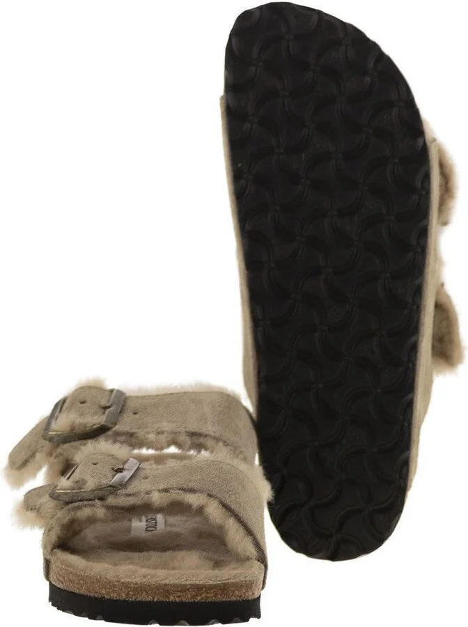 Birkenstock Arizona - Suede Lamb Fur Slipper - Image 5