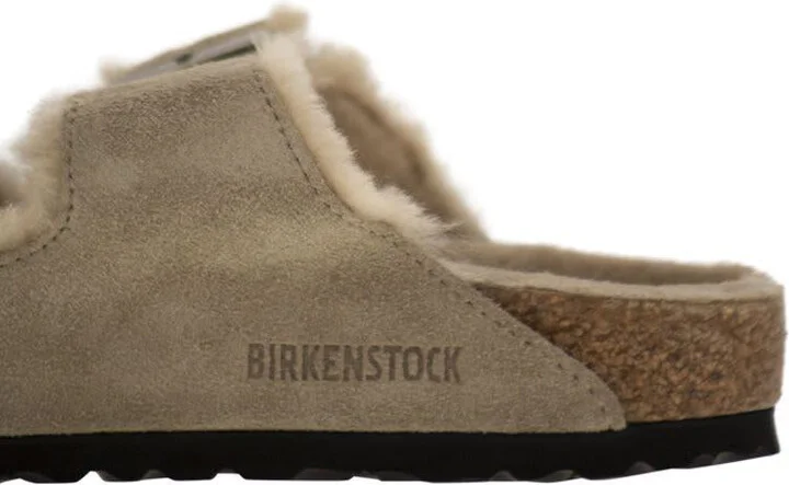 Birkenstock Arizona - Suede Lamb Fur Slipper - Image 7
