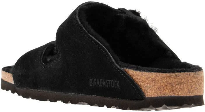 Birkenstock Arizona - Suede Lamb Fur Slipper - Image 3