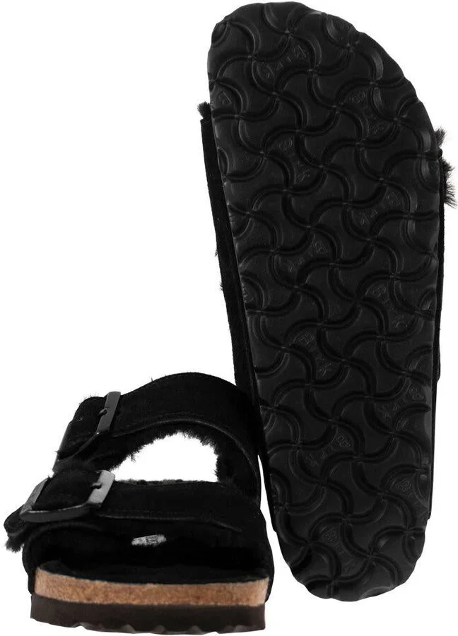 Birkenstock Arizona - Suede Lamb Fur Slipper - Image 5