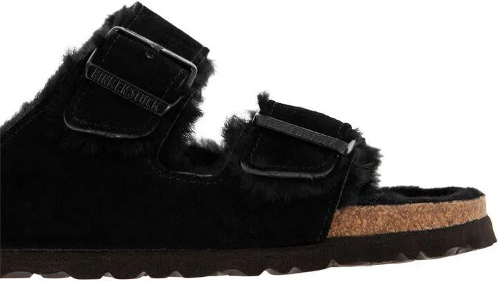 Birkenstock Arizona - Suede Lamb Fur Slipper - Image 6