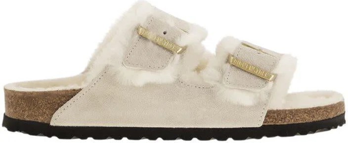Birkenstock Arizona - Suede Lamb Fur Slipper