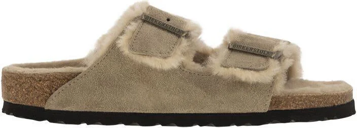 Birkenstock Arizona - Suede Lamb Fur Slipper