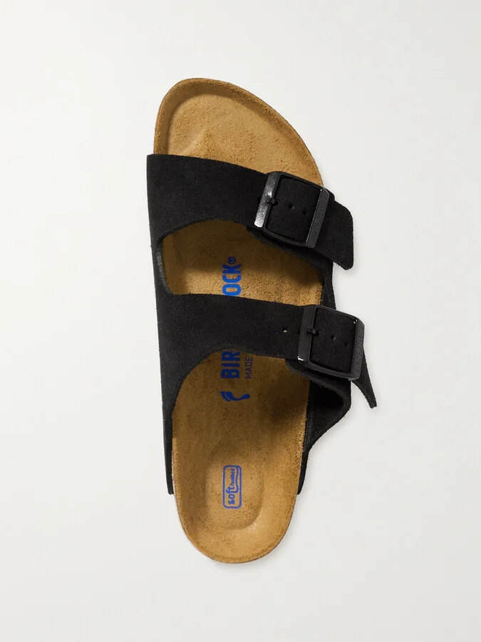 Birkenstock - Arizona Suede Sandals - Black - Image 5