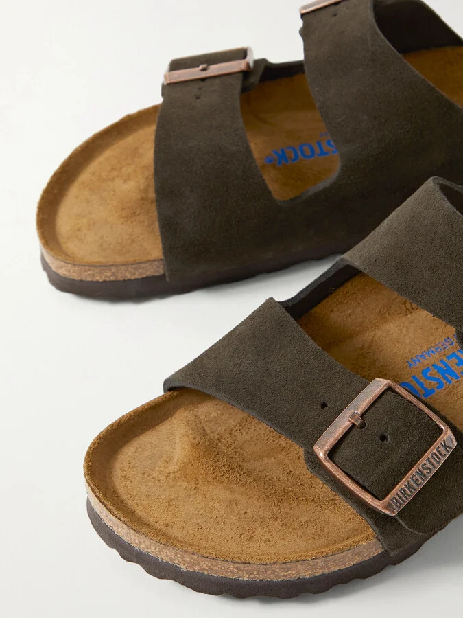 Birkenstock - Arizona Suede Sandals - Brown - Image 4