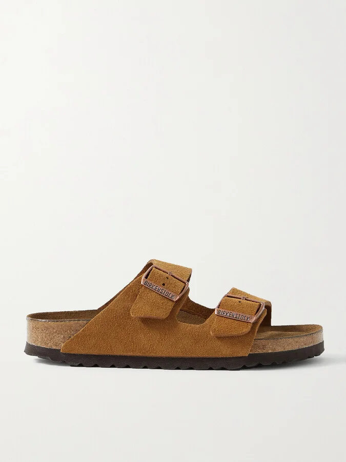 Birkenstock - Arizona Suede Sandals - Brown
