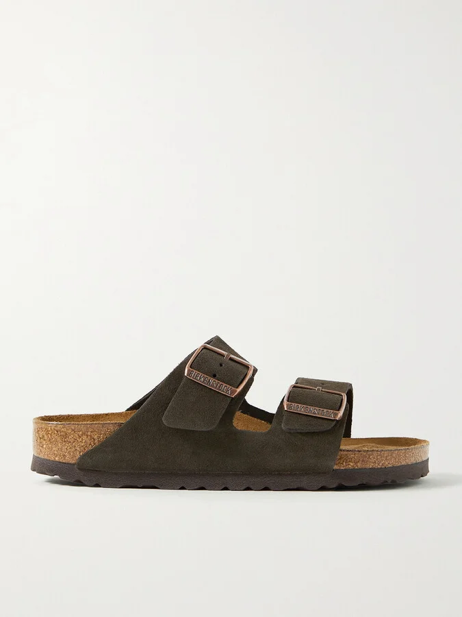 Birkenstock - Arizona Suede Sandals - Brown