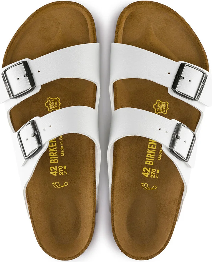 BIRKENSTOCK Arizona Womens White Sandals - Image 2