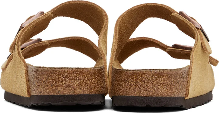 Birkenstock Beige Regular Arizona Sandals - Image 2