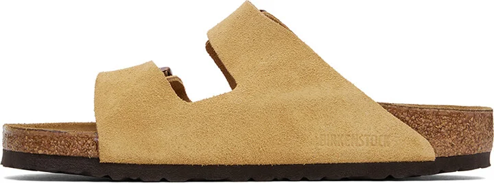Birkenstock Beige Regular Arizona Sandals - Image 3