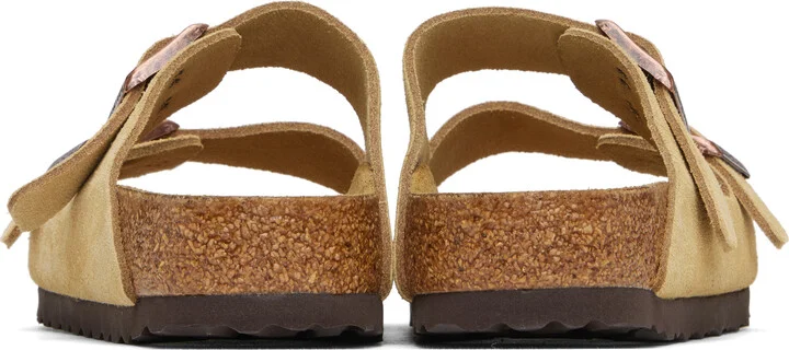 Birkenstock Beige Regular Arizona Sandals - Image 2