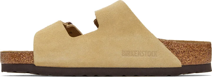 Birkenstock Beige Regular Arizona Sandals - Image 3