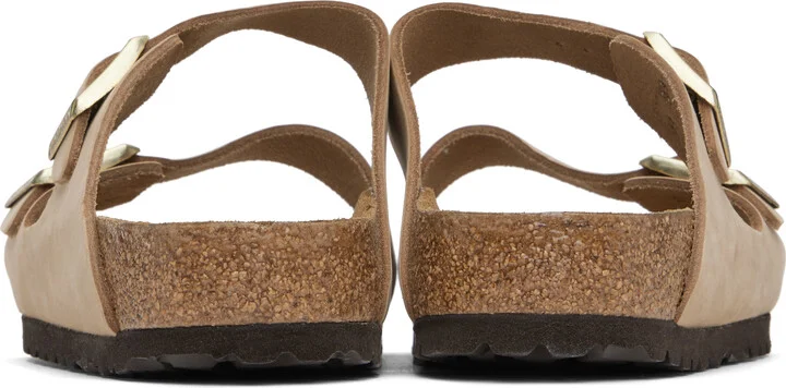 Birkenstock Beige Regular Arizona Soft Footbed Sandals - Image 2