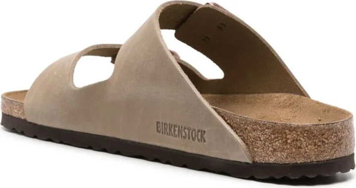 Birkenstock Beige Suede Arizona Sandals - Image 2