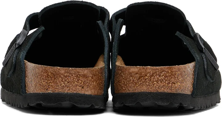 Birkenstock Black Boston Soft Footbed Narrow Loafers - Image 2