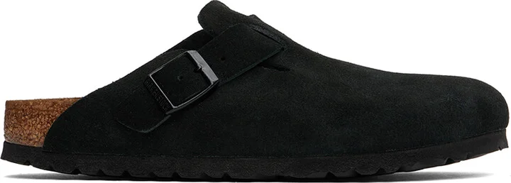 Birkenstock Black Boston Soft Footbed Narrow Loafers