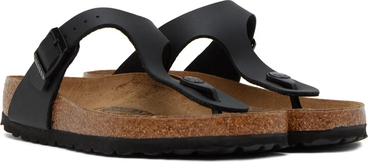 Birkenstock Black Gizeh Sandals - Image 4