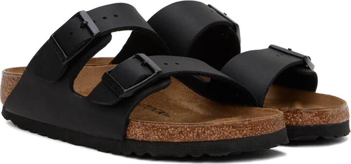 Birkenstock Black Narrow Arizona Sandals - Image 4