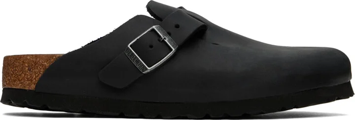 Birkenstock Black Narrow Boston Loafers