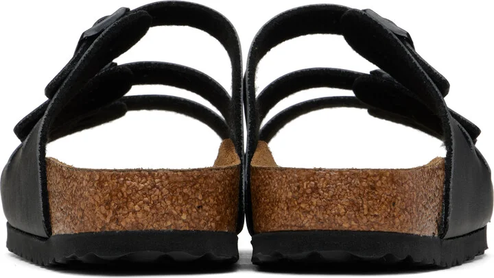 Birkenstock Black Narrow Florida Soft Footbed Sandals - Image 2