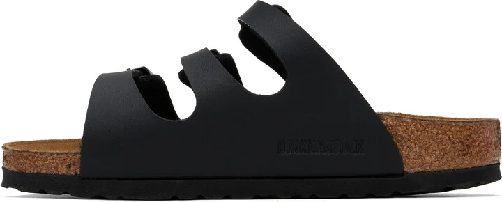 Birkenstock Black Narrow Florida Soft Footbed Sandals - Image 3