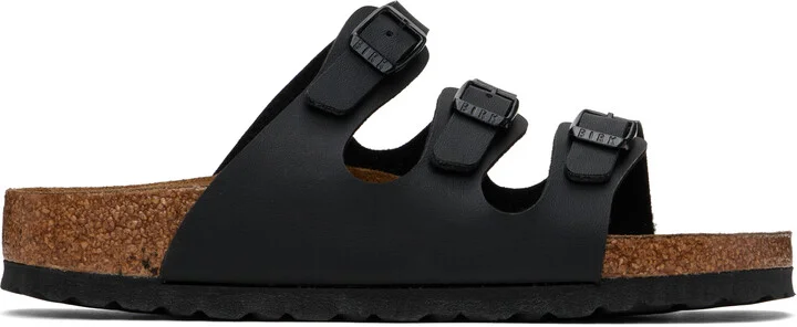 Birkenstock Black Narrow Florida Soft Footbed Sandals